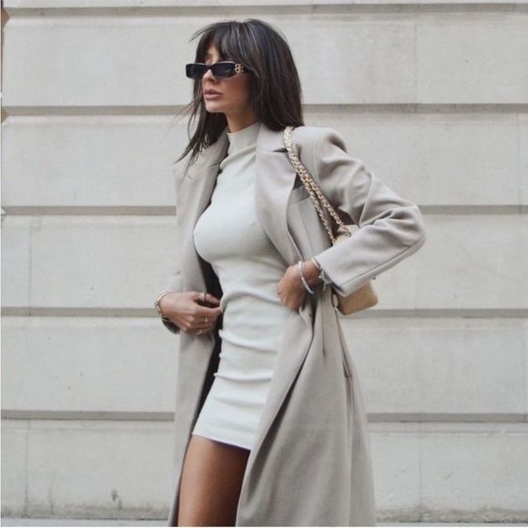 Zara Stretch Knit Dress NWT Medium - Picture 6 of 6